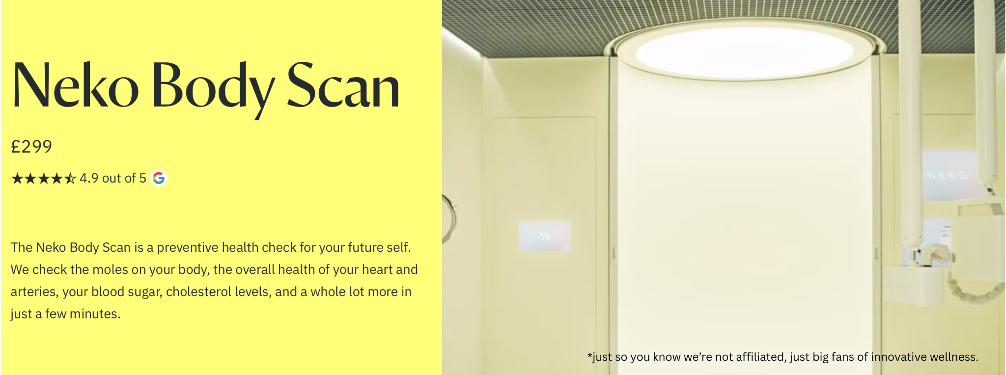 Futuristic Neko body scan visual — representing vh1be’s integration of modern science and holistic wellness.