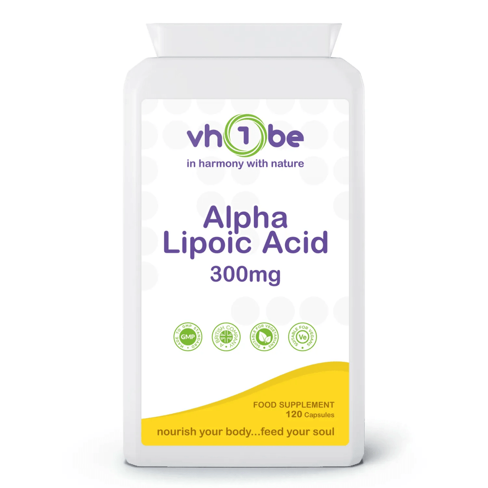 Alpha Lipoic Acid 300mg Capsules by vh1be – Antioxidant and Energy Support