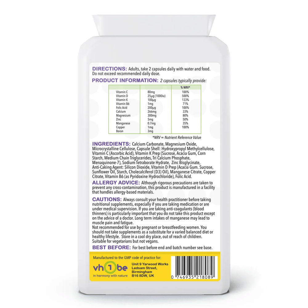 Bone Support Formula | 90 Capsules | Supports general wellbeing – vh1be – Ayurvedic & Scientific Wellness made in the UK