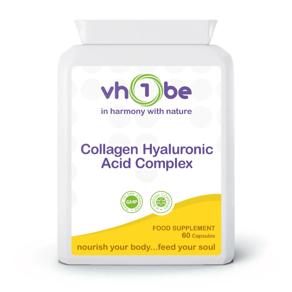 Collagen and Hyaluronic Acid Capsules | 60 Count | Skin, hair & nail support. Ayurvedic wellness made in the UK.