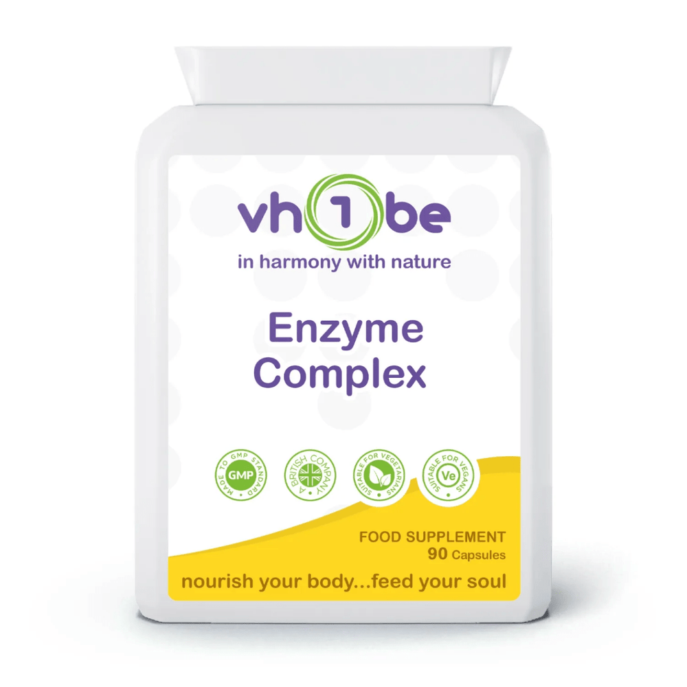 Digestive Enzymes Complex Capsules (90 Count) | Supports wellbeing – vh1be | Ayurvedic & Scientific Wellness UK