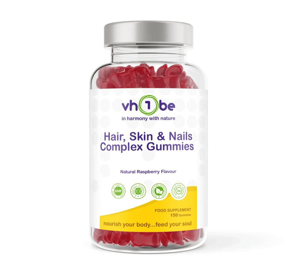Hair Skin & Nails Complex by vh1be – Vegan Collagen Capsules for Healthy Hair, Skin, and Nails