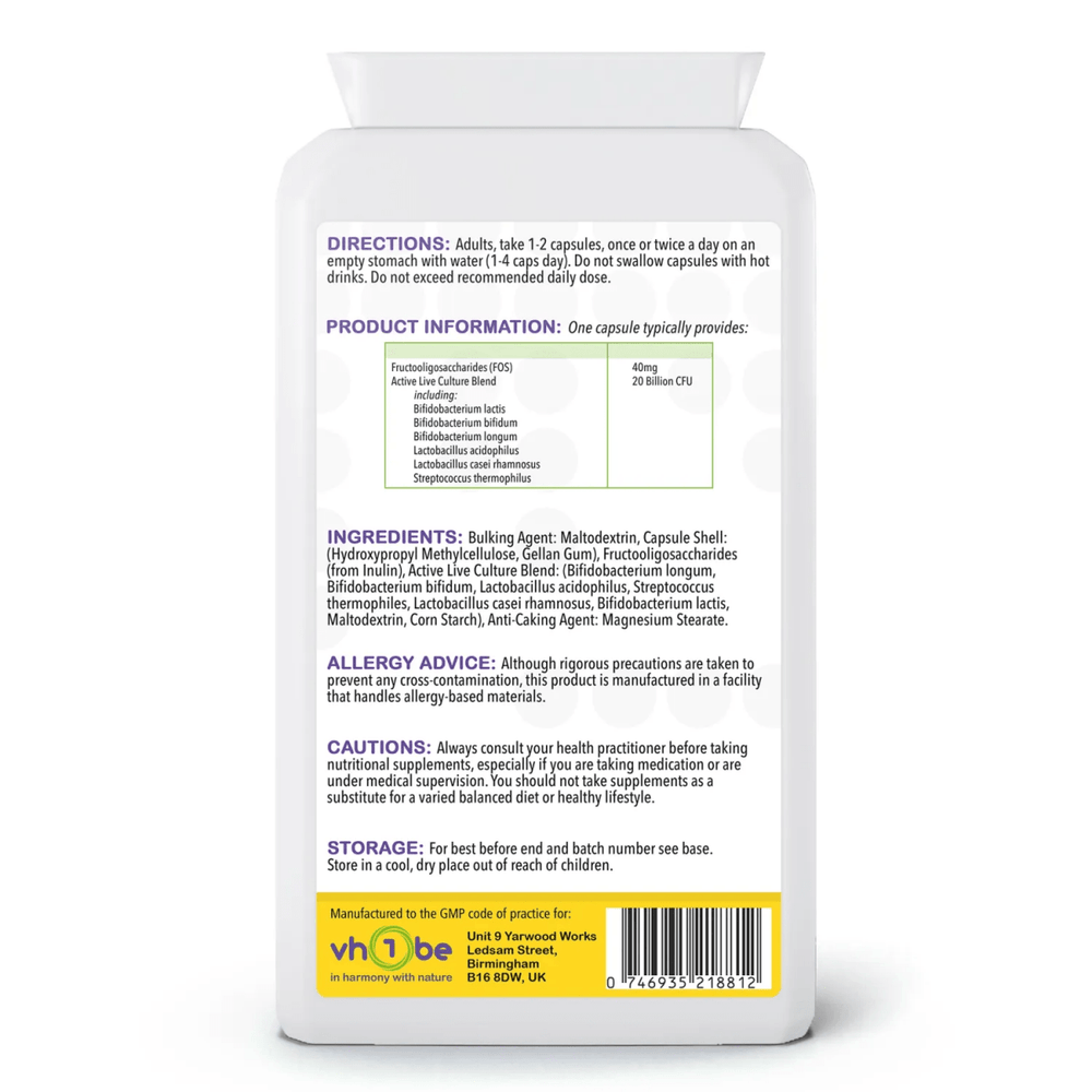 Probiotic Complex 20 Billion CFU Capsules | Gut Health Support – vh1be