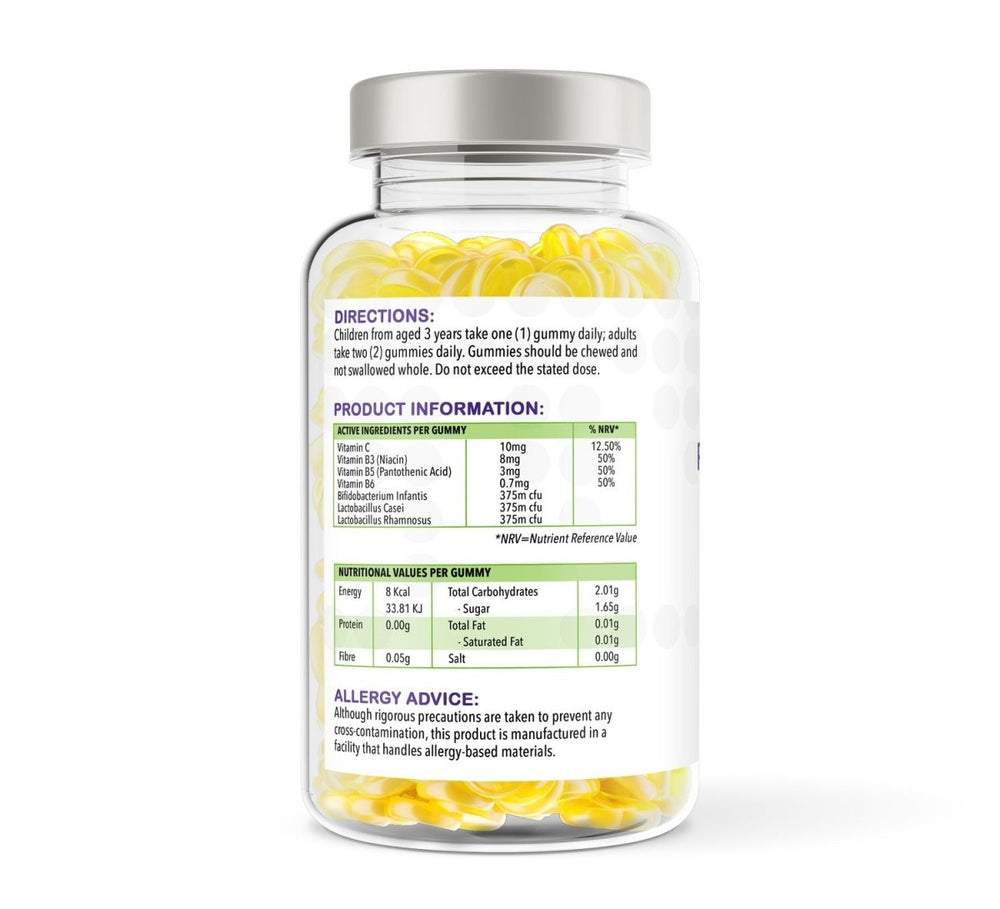 Probiotic Gummies for Kids and Adults – Pineapple Flavour by vh1be