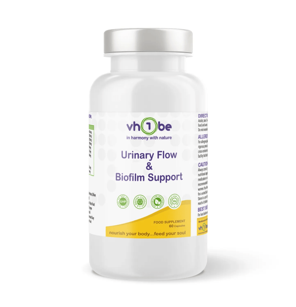 Urinary Flow & Biofilm Support Capsules (60 Count) | Supports wellbeing – vh1be | Ayurvedic & Scientific Wellness UK