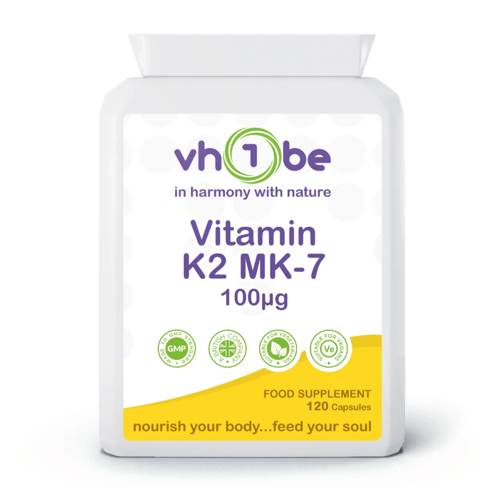 vh1be Vitamin K2 MK-7 100mcg capsules for bone and heart health