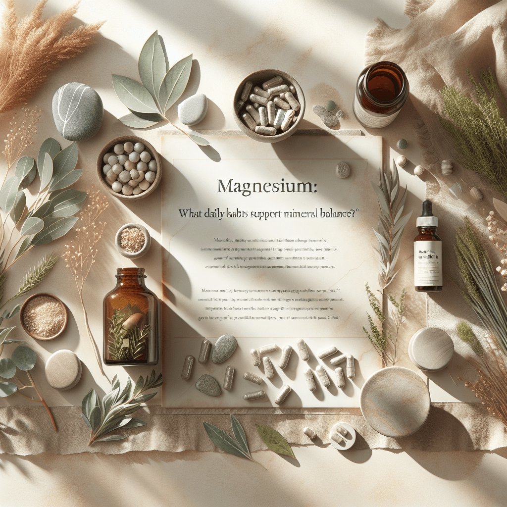 Magnesium: What daily habits support mineral balance? - vh1be