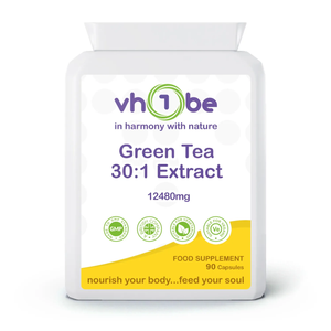 Green Tea 30:1 Extract 12, | 480mg | Capsules | 90 Count | Supports general wellbeing – vh1be