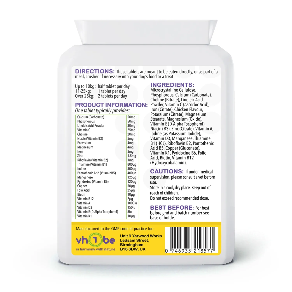 Multi vitamin for Dogs 120 Chicken Flavour Tablets | Tablets | Supports everyday wellbeing – vh1be