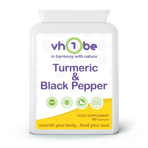 Turmeric with Black Pepper Extract | 500mg | Capsules | 60 Count | Supports joint mobility and everyday wellbeing – vh1be