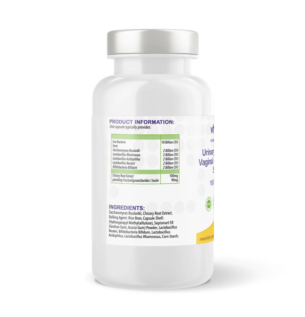 Urinary Bio Balance Vaginal & Gut Bacteria Support | Capsules | 60 Count | Supports antioxidant activity and energy-yielding metabolism – vh1be