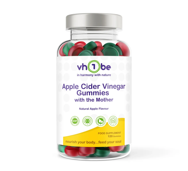 Apple Cider Vinegar & Ginger 120 Natural Apple Flavour Gummies | Gummies | Supports digestive comfort – vh1be