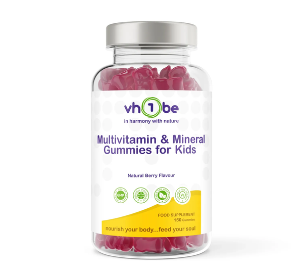 Children’s Multivitamin & Mineral Gummies – 150 Natural Berry Flavour Chews | Gummies | Supports everyday wellbeing – vh1be