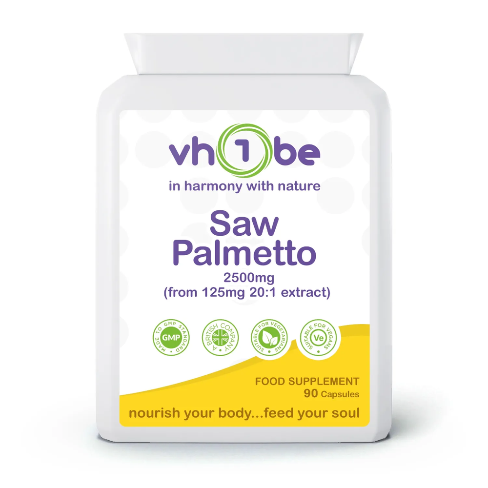 Saw Palmetto from 20:1 Extract | 2500mg | Capsules | 90 Count | Supports general wellbeing – vh1be