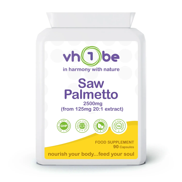 Saw Palmetto from 20:1 Extract | 2500mg | Capsules | 90 Count | Supports general wellbeing – vh1be