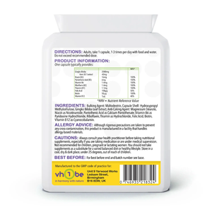 Ginkgo Biloba B+ | 2000mg | Capsules | 90 Count | Supports cognitive function – vh1be