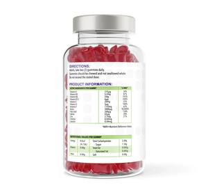Hair Skin & Nails Complex 150 Natural Raspberry Flavour Gummies | Gummies | Supports general wellbeing – vh1be