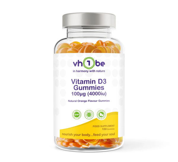 Vitamin D3 150 Orange Flavour Gummies | 4000iu | Gummies | Supports bone and immune system function – vh1be