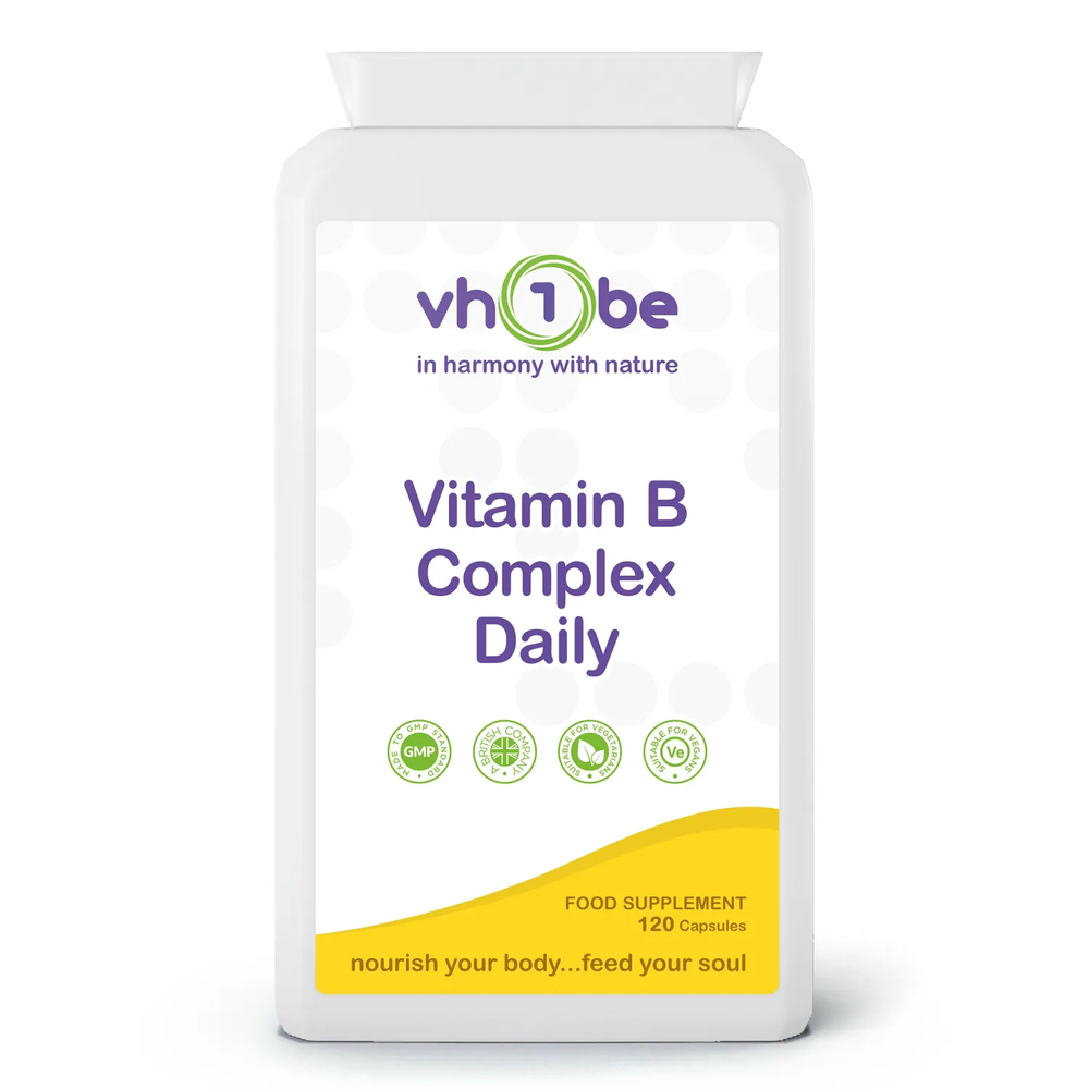 Vitamin B Complex Daily | Capsules | 120 Count | Supports energy-yielding metabolism and nervous system function – vh1be