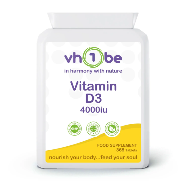 Vitamin D3 | 4000iu | Tablets | 365 Count | Supports bone and immune system function – vh1be