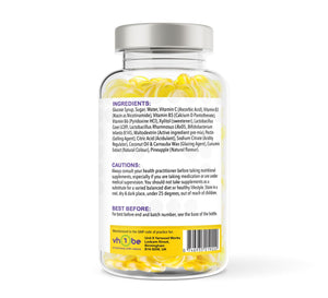 Probiotics + Vitamins for Kids & Adults 150 Pineapple Flavour Gummies | Gummies | Supports digestive wellbeing – vh1be