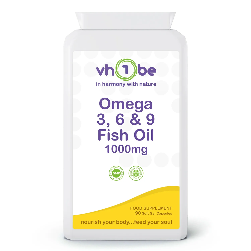 Omega 3, 6 & 9 Fish Oil Capsules | 1000mg | Capsules | 90 Count | Supports everyday wellbeing and an active lifestyle – vh1be