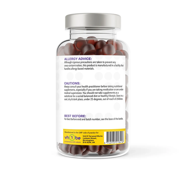 Iron & Vitamin C Gummies – 150 Natural Cherry Flavour Gummies | Gummies | Supports normal formation of red blood cells and reduction of tiredness –