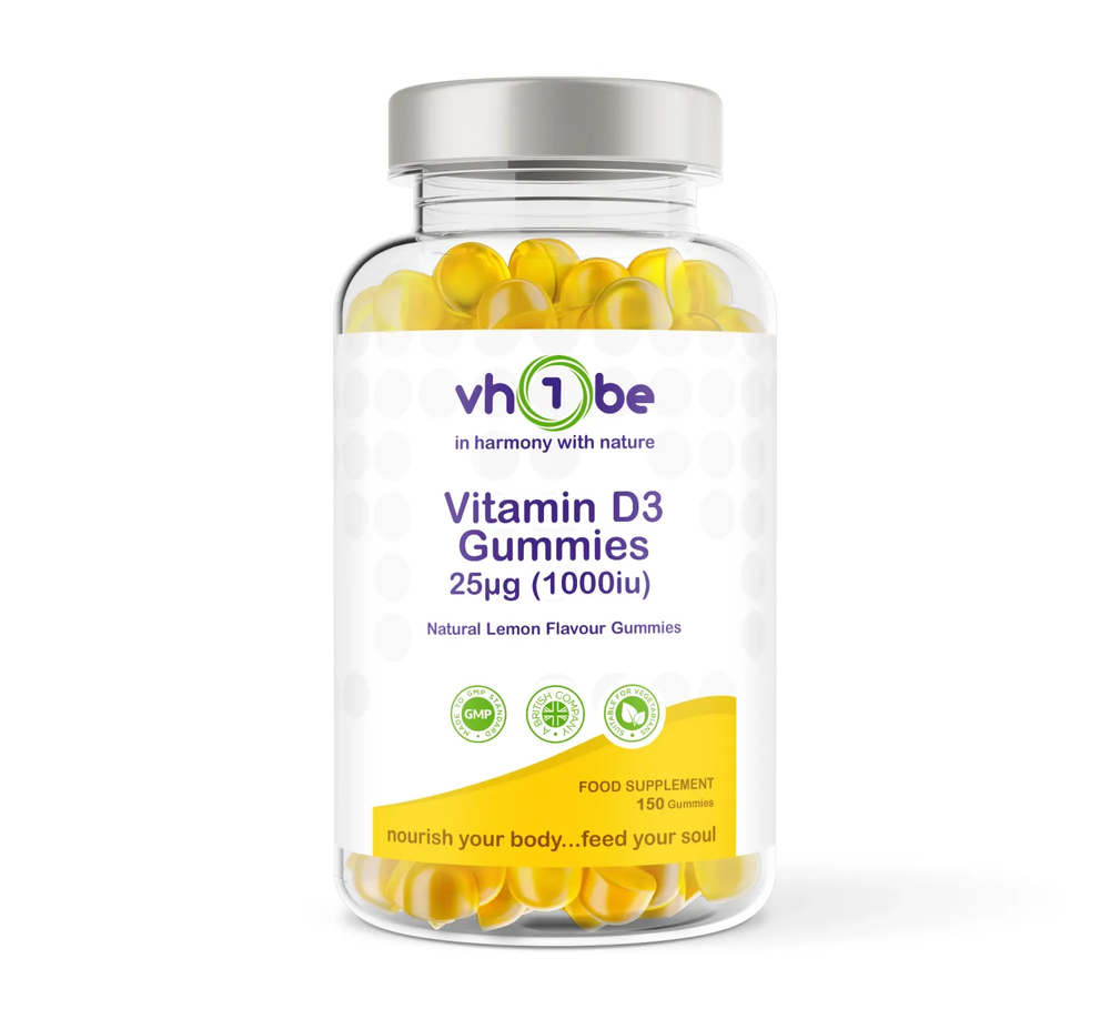 Vitamin D3 150 Lemon Flavour Gummies | 1000iu | Gummies | Supports bone and immune system function – vh1be
