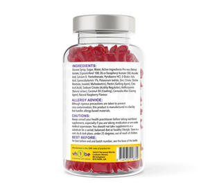 Hair Skin & Nails Complex 150 Natural Raspberry Flavour Gummies | Gummies | Supports general wellbeing – vh1be