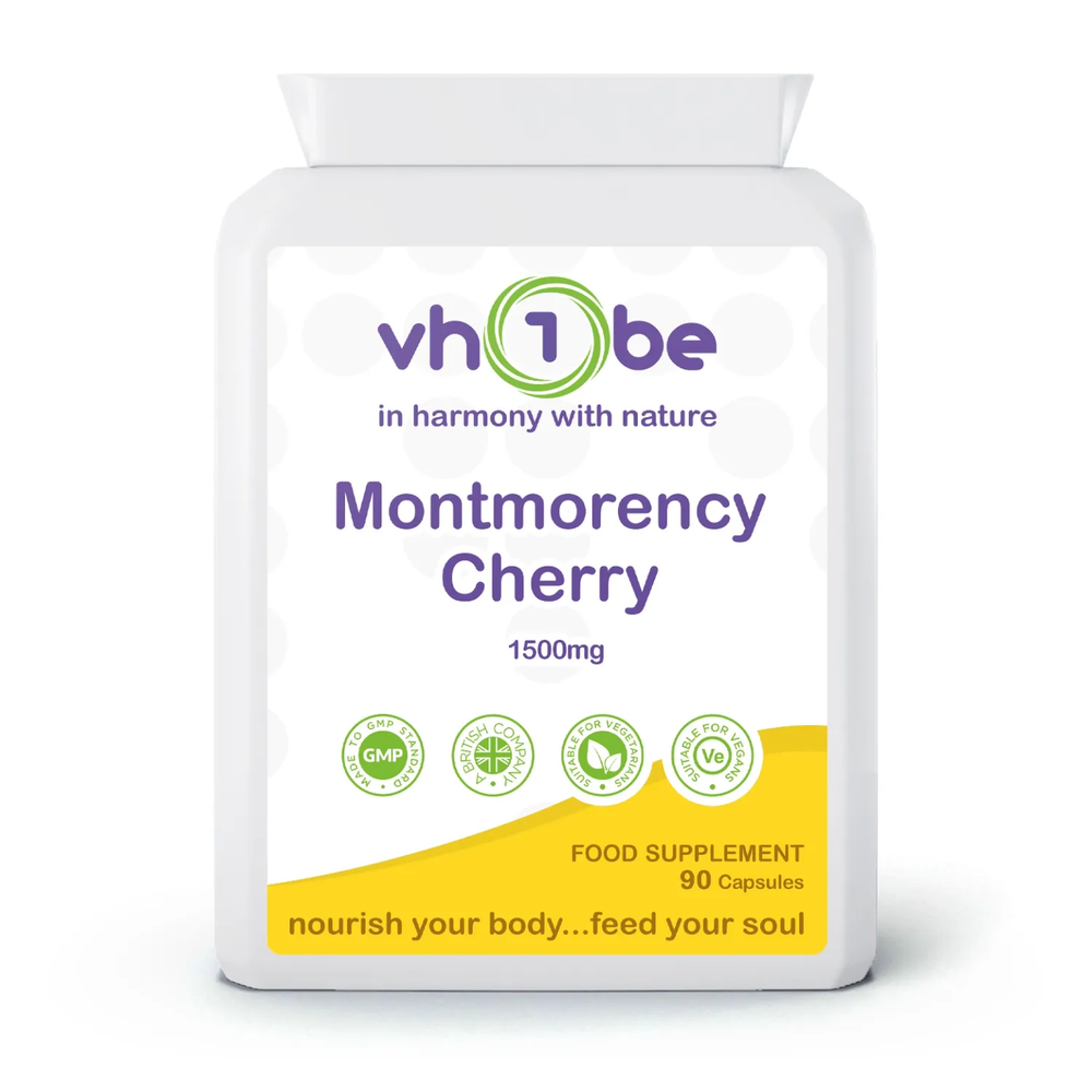 Montmorency Cherry | 1500mg | Capsules | 90 Count | Supports general wellbeing – vh1be