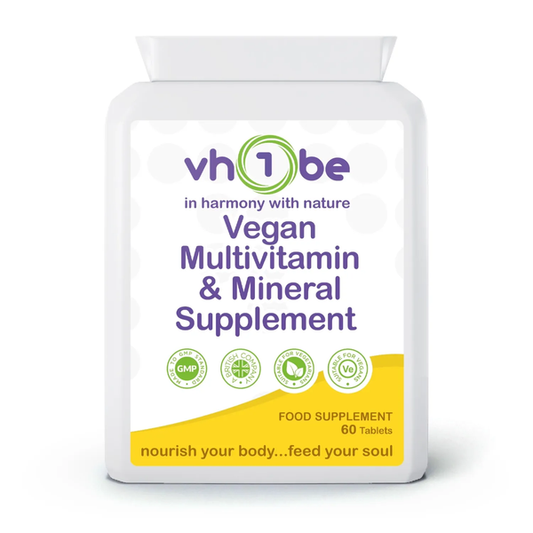 Vegan Multivitamin & Mineral Supplement | Tablets | 60 Count | Supports everyday wellbeing – vh1be