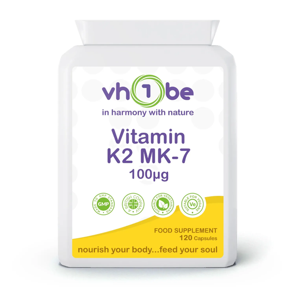 Vitamin K2 MK 7 | 100mcg | Capsules | 120 Count | Supports bone health – vh1be