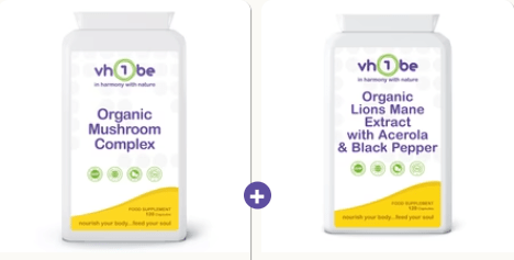 Adaptogen Mushroom Performance Pack | vh1be by vh1be – Ayurvedic & Scientific Wellness Drop made in the UK | adaptogens