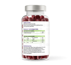 Ashwagandha 150 Natural Raspberry Flavour Gummies | 600mg | Gummies | Supports relaxation and mental wellbeing – vh1be by vh1be – Ayurvedic & Scientific Wellness made in the UK |