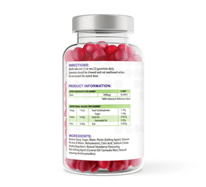 Biotin 150 Natural Strawberry Flavour Gummies | 5000ug | Gummies | Supports healthy hair, skin and nails – vh1be by vh1be – Ayurvedic & Scientific Wellness made in the UK |