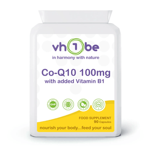 CoQ10 Plus 100mg | 90 Capsules – vh1be by vh1be – Ayurvedic & Scientific Wellness made in the UK |