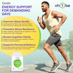 Cortisol Balance with KSM - 66® Ashwagandha | Stress Support – vh1be by vh1be – Ayurvedic & Scientific Wellness made in the UK |