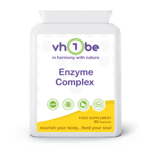 Digestive Enzymes Complex | Capsules | 90 Count | Supports general wellbeing – vh1be by vh1be – Ayurvedic & Scientific Wellness made in the UK |