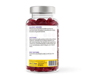 Folic Acid 120 Natural Berry Flavour Gummies | Gummies | Supports general wellbeing – vh1be by vh1be – Ayurvedic & Scientific Wellness made in the UK |