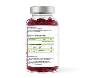 Folic Acid 120 Natural Berry Flavour Gummies | Gummies | Supports general wellbeing – vh1be by vh1be – Ayurvedic & Scientific Wellness made in the UK |