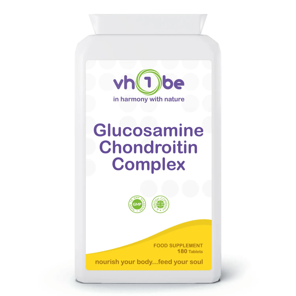 Glucosamine Chondroitin Complex | Tablets | 180 Count | Supports general wellbeing – vh1be by vh1be – Ayurvedic & Scientific Wellness made in the UK |