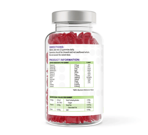 Hair Skin & Nails Complex 150 Natural Raspberry Flavour Gummies | Gummies | Supports general wellbeing – vh1be by vh1be – Ayurvedic & Scientific Wellness made in the UK |