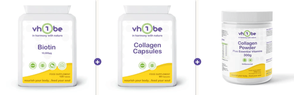 Hair, Skin & Nails Trio Bundle | Save with vh1be by vh1be – Ayurvedic & Scientific Wellness made in the UK |