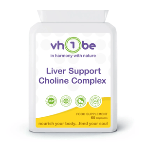 Liver Support Choline Complex | Capsules | 60 Count | Supports general wellbeing – vh1be by vh1be – Ayurvedic & Scientific Wellness made in the UK |