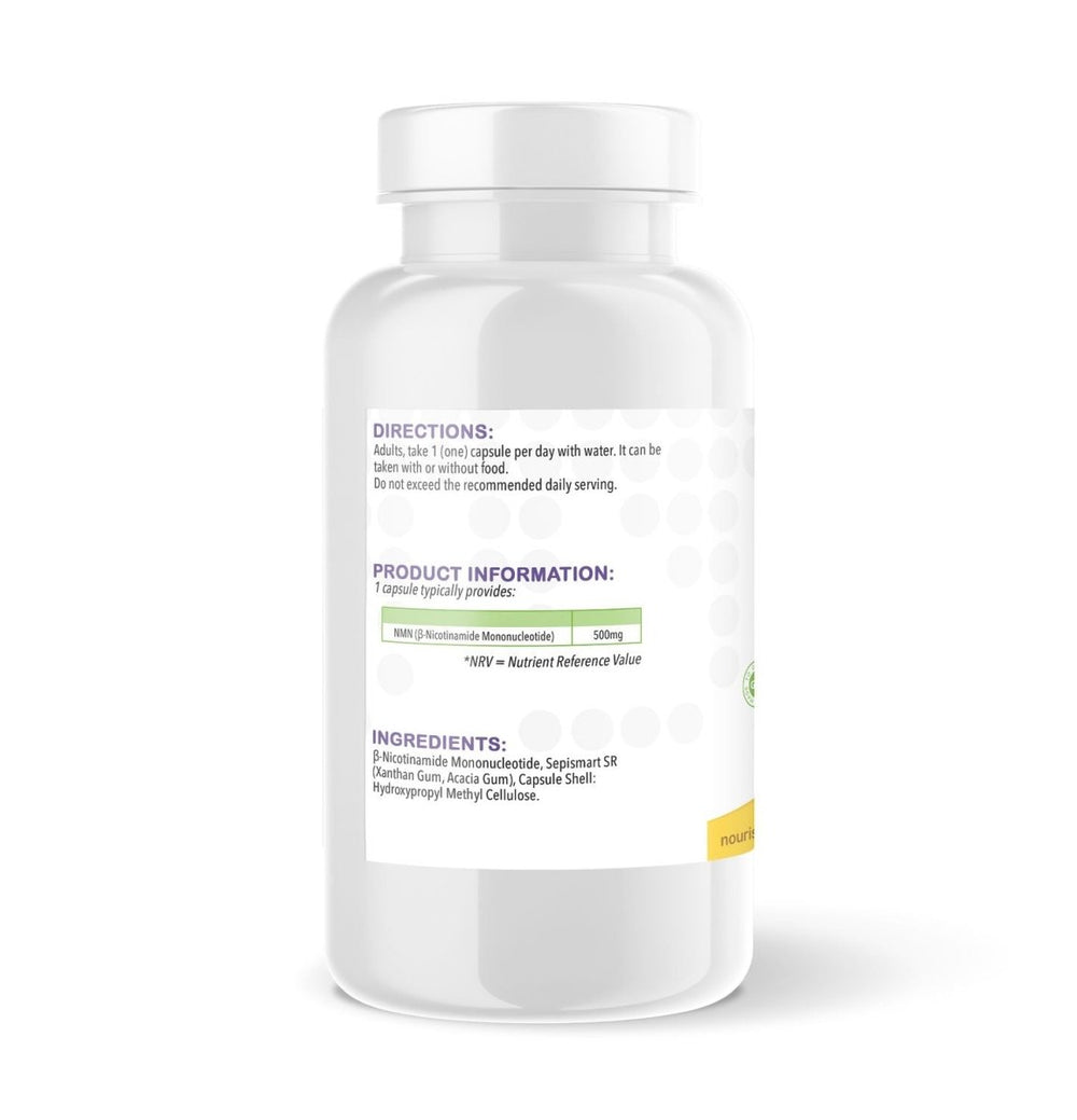 NMN | 500mg | Supports general wellbeing – vh1be by vh1be – Ayurvedic & Scientific Wellness made in the UK |