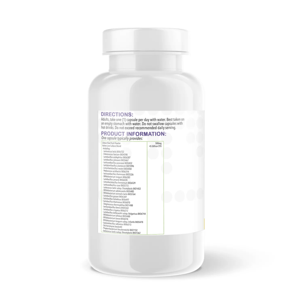 Probiotic Complex 30 Strain 45 Billion CFU | Capsules | 60 Count | Supports digestive wellbeing – vh1be by vh1be – Ayurvedic & Scientific Wellness made in the UK |