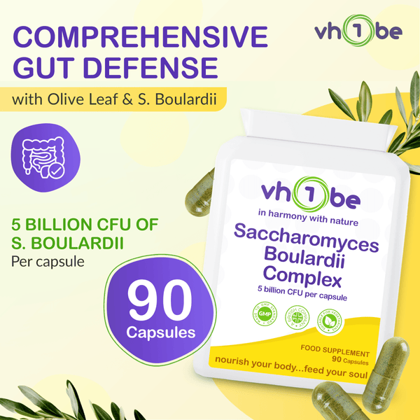 Saccharomyces Boulardii Complex – 90 Capsules | vh1be by vh1be – Ayurvedic & Scientific Wellness made in the UK |