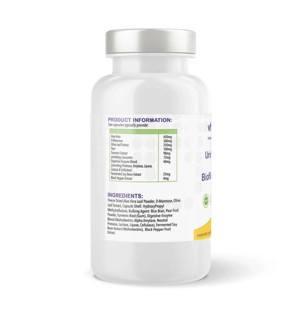 Urinary Flow & Biofilm Support Capsules (60 Count) | Supports wellbeing – vh1be | Ayurvedic & Scientific Wellness UK